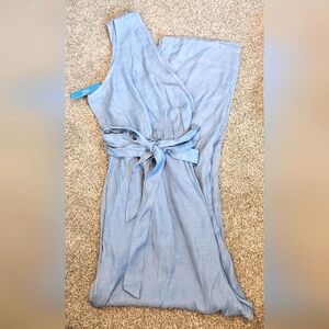 Cupshe NWT belted jumpsuit blue size XL